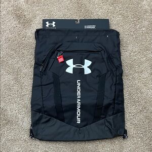 Under Armour Storm Undeniable Black and Silver Athletic Drawstring Backpack